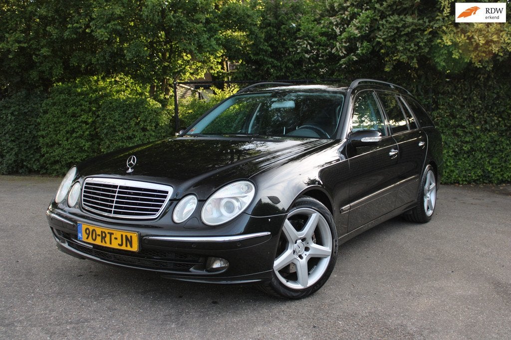 Mercedes-Benz E-klasse Combi 350 Avantgarde 4-Matic | Youngt, Auto's, Automaat, Leder en Stof, Zwart, Origineel Nederlands