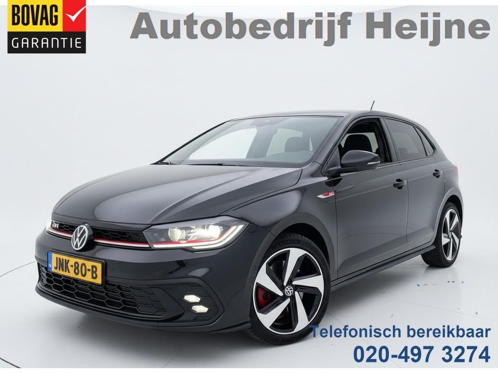 Volkswagen Polo GTI 2.0 TSI 210PK DSG GTI-SPORT IQ-LIGHT/PDC, Auto's, 15 km/l, Gebruikt, 4 cilinders, Zwart