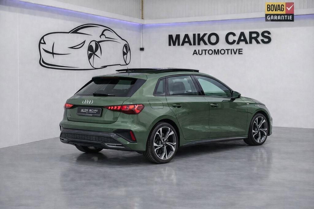 Audi A3 Sportback 35 TFSI S Edition 3x S-LINE |PANO| Matrix, Auto's, Audi, 1300 kg, Zwart, 4 cilinders, 150 pk