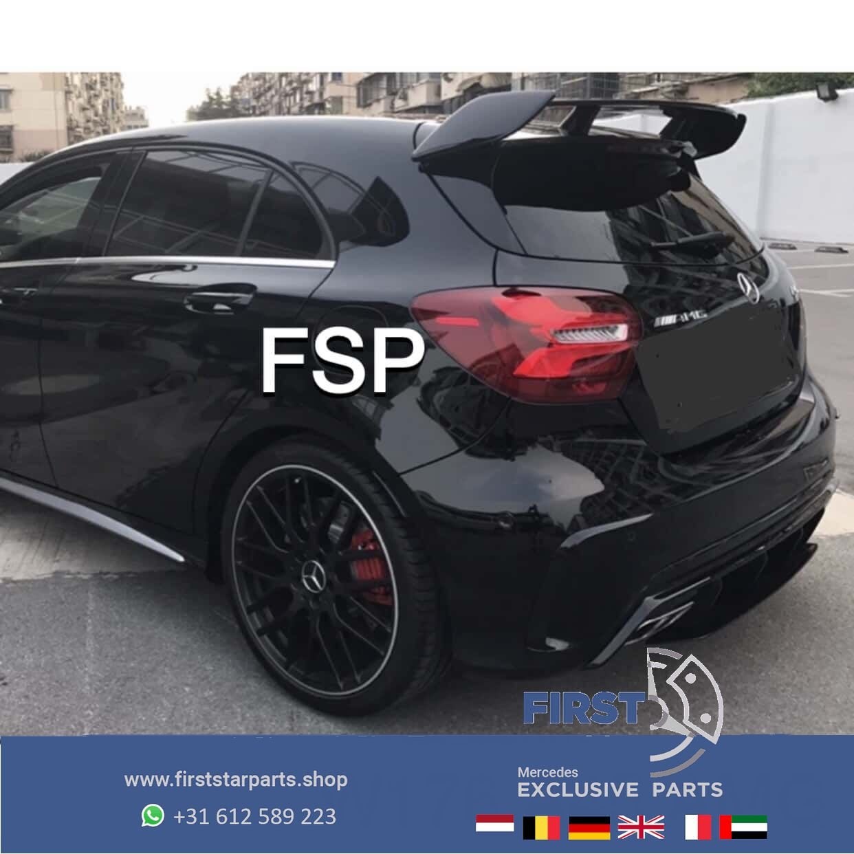 W176 A45 AMG DAK SPOILER VLEUGEL Mercedes A Klasse 2012-2018, Gebruikt, Ophalen of Verzenden, Achter, -