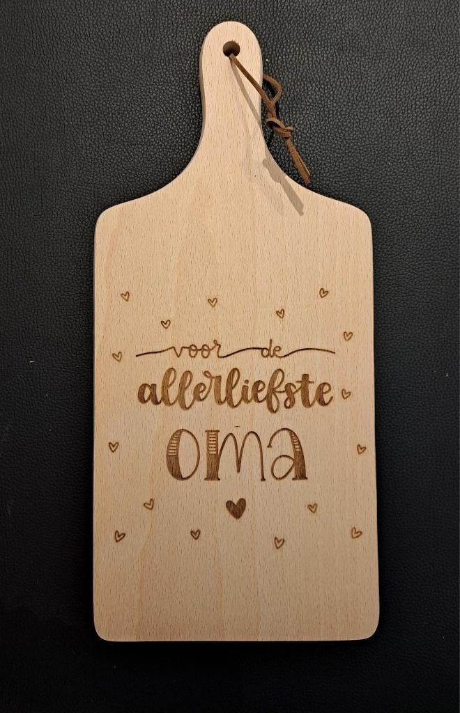Borrelplank Moederdag -- Allerliefste OMA 35cm, Ophalen of Verzenden, Nieuw, Hout