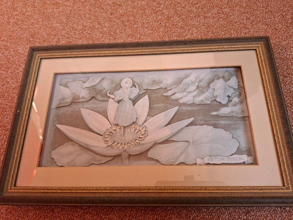 Efteling 3D schilderij Indische Waterlelies Anton Pieck, Ophalen of Verzenden, Overige typen