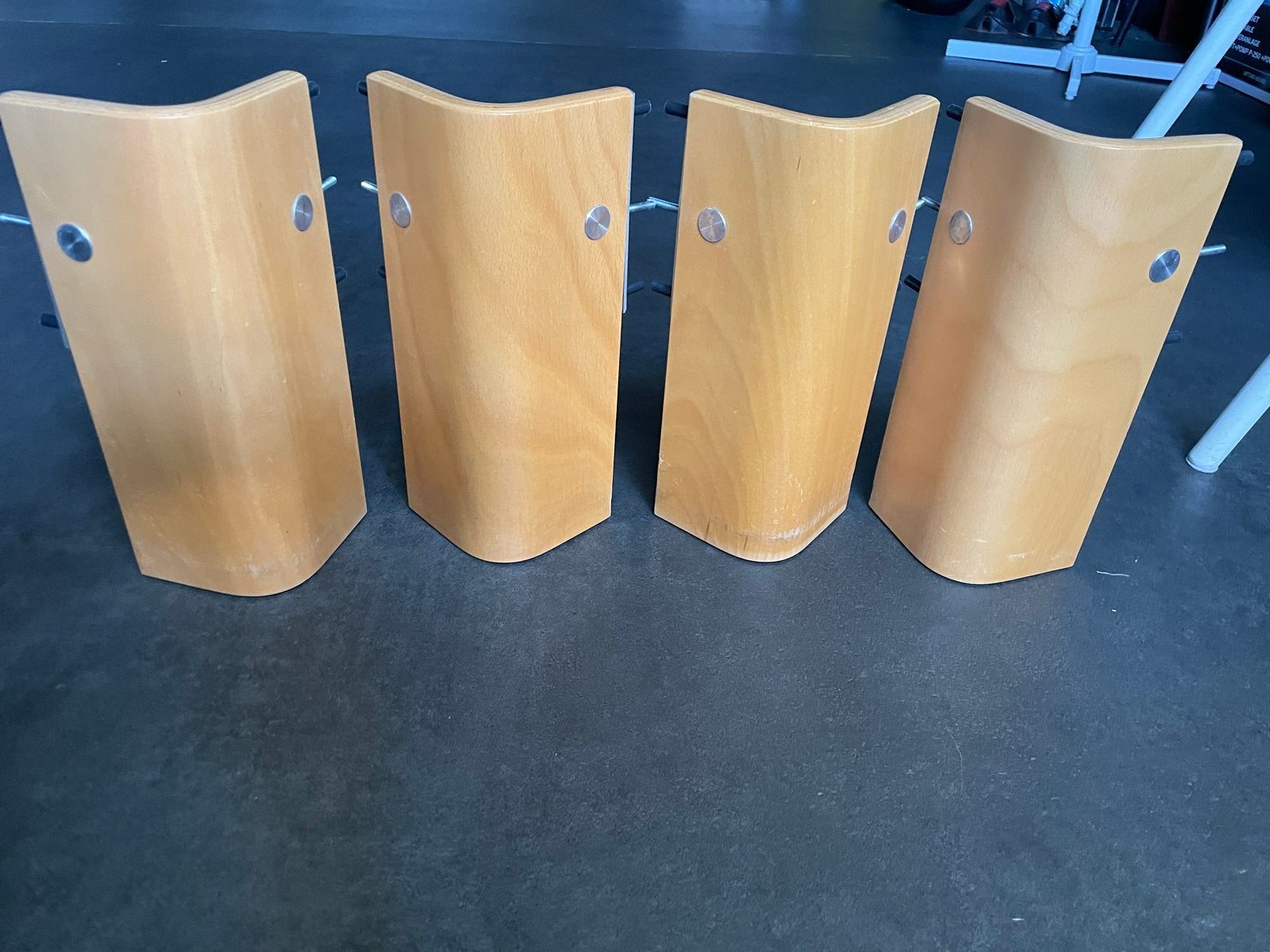 Auping Auronde bedpoten 34cm beuken, Ophalen, Gebruikt