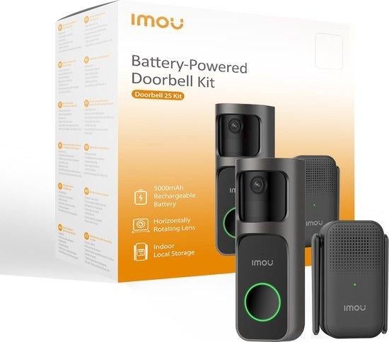 Imou Deurbel 2S Kit - Slimme Draadloze Video Deurbel, Nieuw, Ophalen of Verzenden, Www.loods56.nl, X