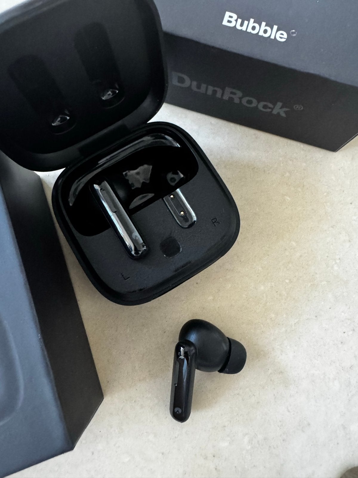 DunRock Bubble Oordopjes - Draadloze In-ear Koptelefoon, Telecommunicatie, Mobiele telefoons | Oordopjes, Zwart, In gehoorgang (in-ear)