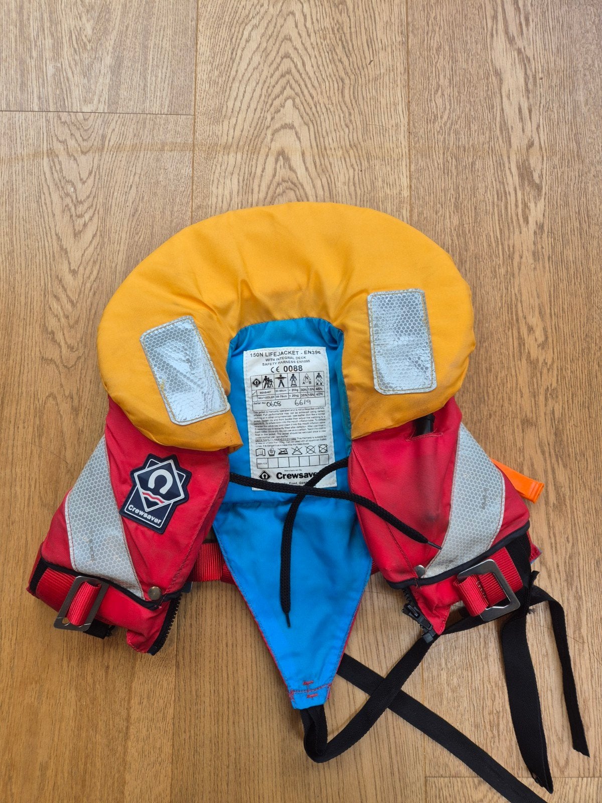 Reddingsvest 10-20 kg 150N Lifejacket EN395 Crewsaver, Watersport en Boten, Ophalen of Verzenden, Gebruikt, Overige typen