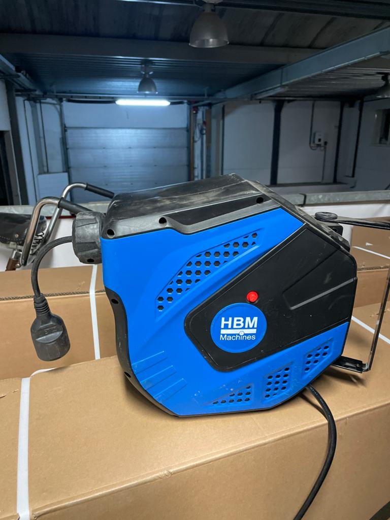 Hbm elektriciteits haspel zo goed als nieuw !!, Ophalen, Zo goed als nieuw