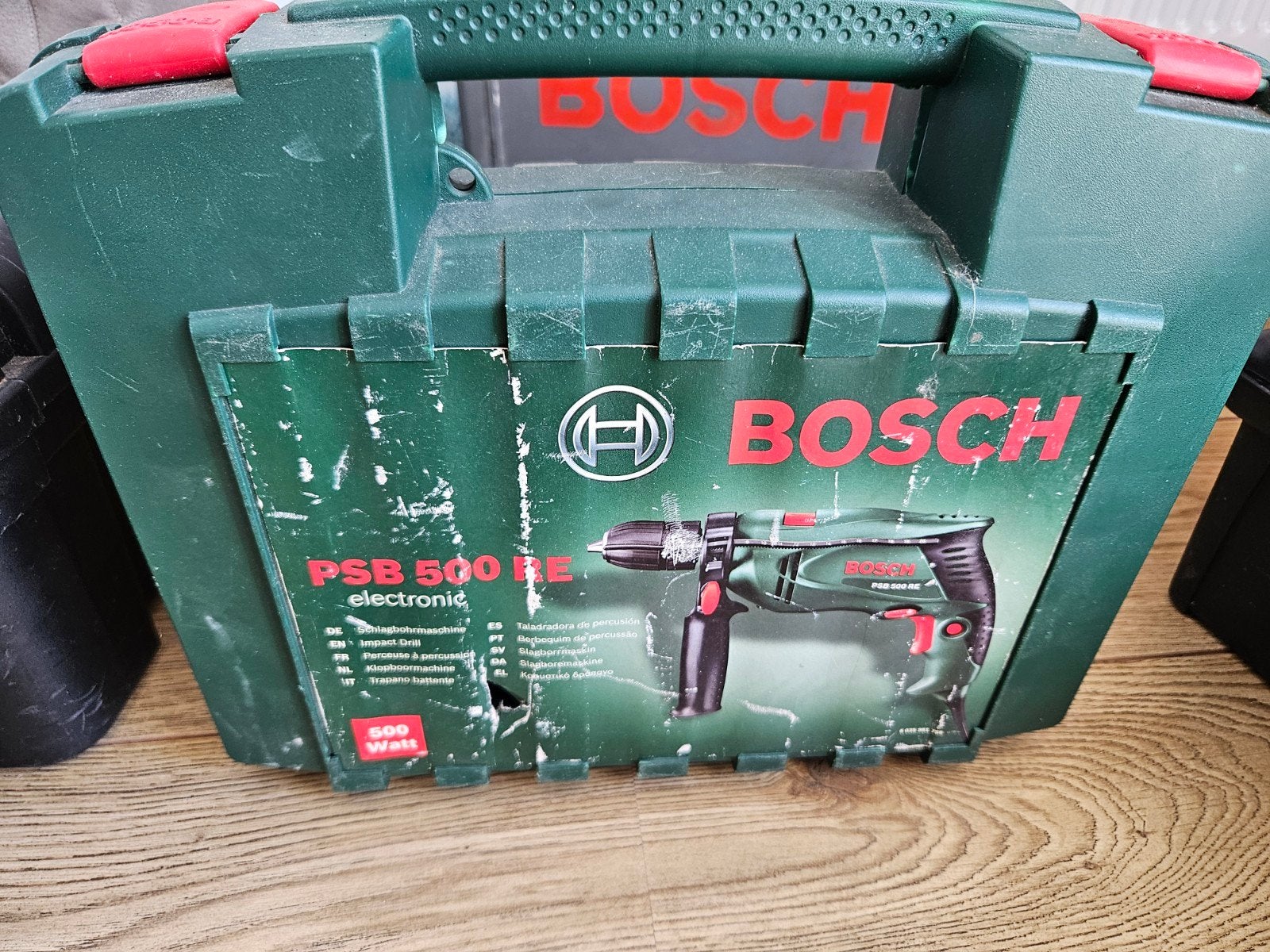 Bosch PSB 500 RE Klopboormachine met Koffer, Doe-het-zelf en Verbouw, Gereedschap | Boormachines, Gebruikt, Variabele snelheid