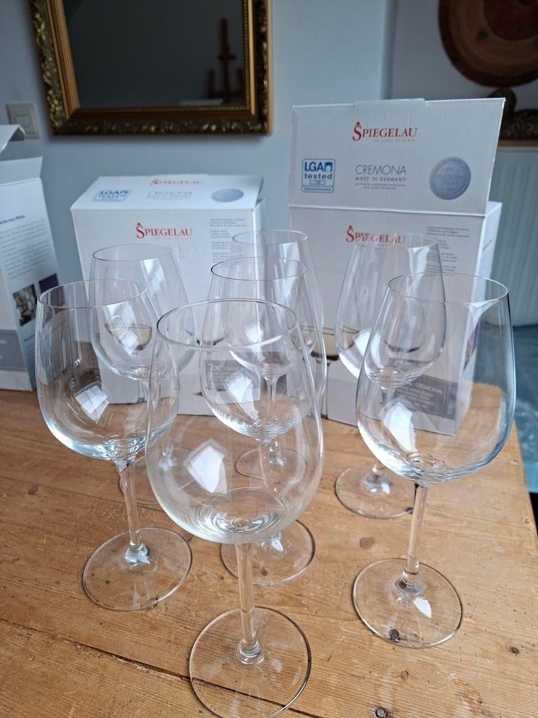 6 nieuwe witte wijn glazen van spiegelau, Ophalen of Verzenden, Nieuw, Overige typen