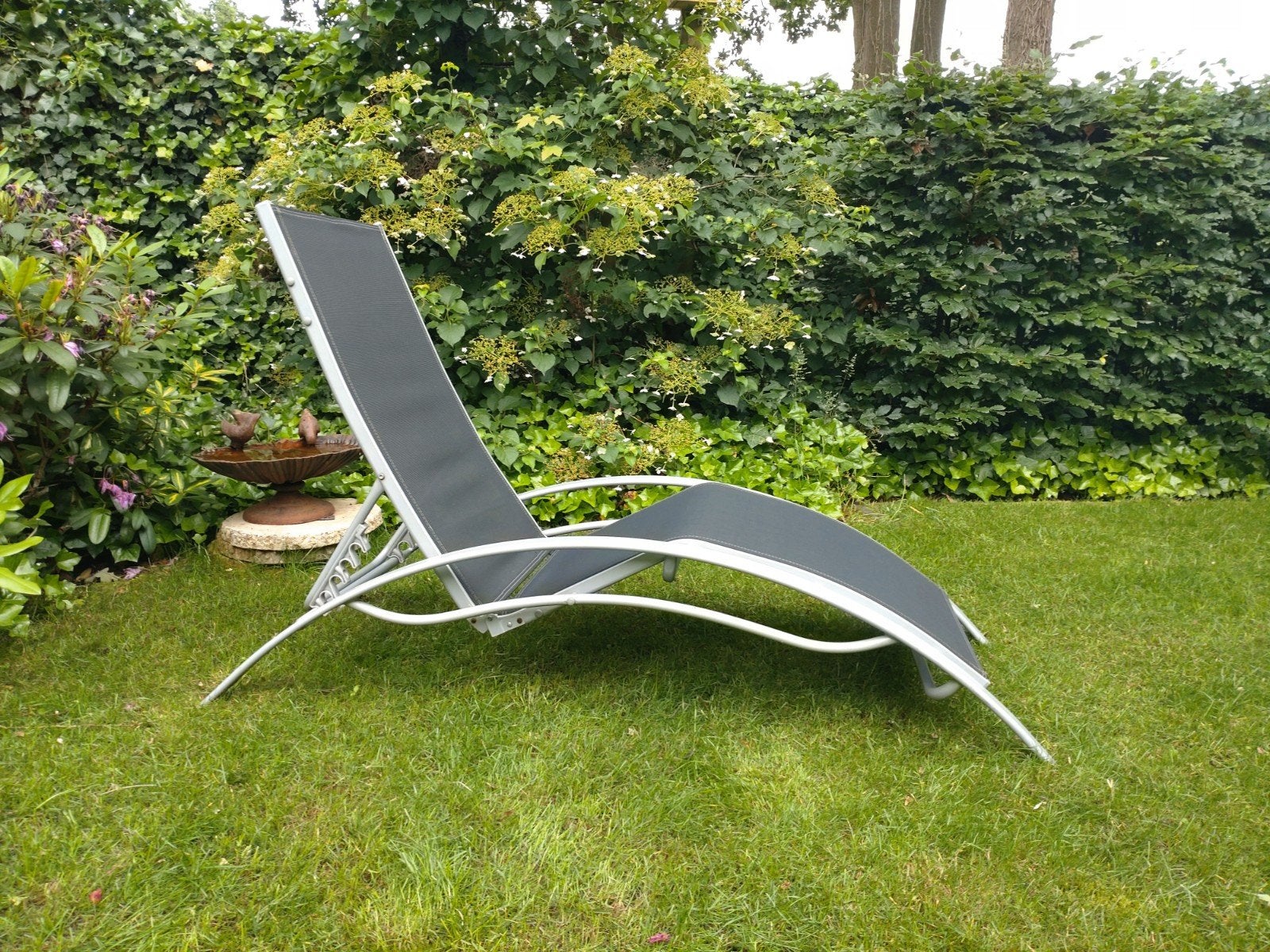 Verstelbare ligstoel voor buiten, Tuin en Terras, Ophalen