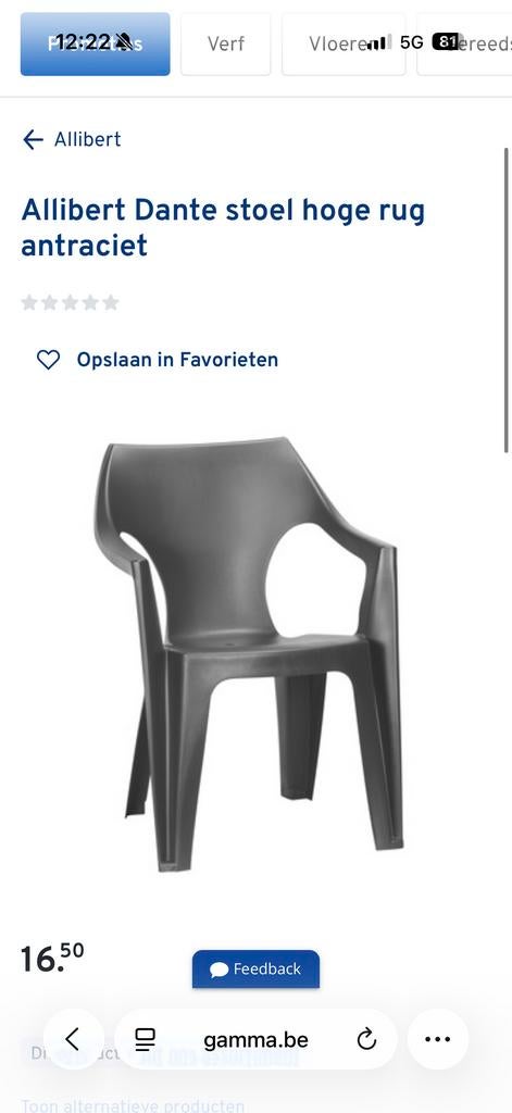 Tuinstoelen, Tuin en Terras, Tuinstoelen, Gebruikt, Kunststof, Stapelbaar, Ophalen of Verzenden