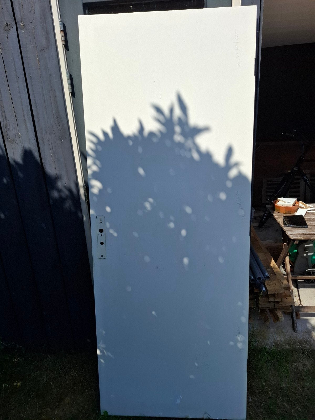 Witte binnendeur 199.5x77.5 cm, Ophalen, Gebruikt, Binnendeur, Minder dan 200 cm