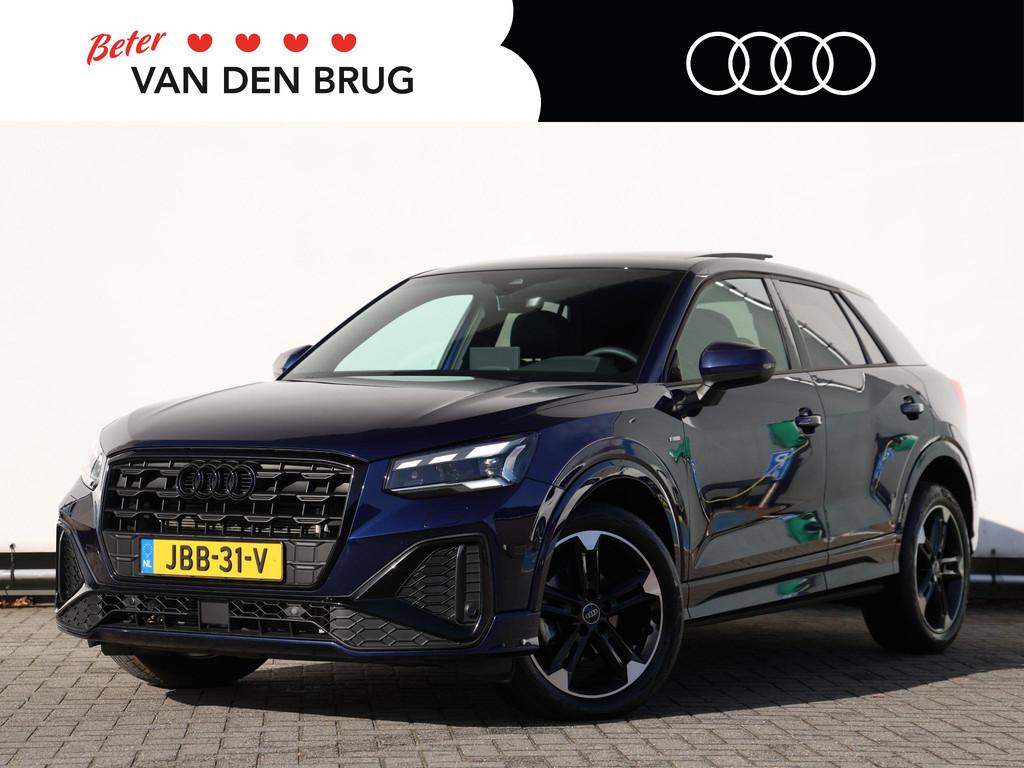 Audi Q2 35 TFSI S Edition | Automaat | Navi | Matrix LED | A, Auto's, 4 cilinders, 150 pk, Blauw, Leder en Stof