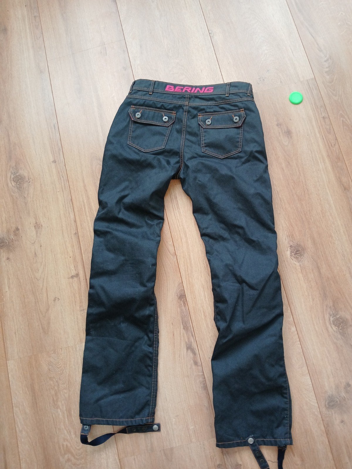 Bering Motorbroek Dames - Donkerblauw met Roze Details, Maat 38/40 (M), Blauw, Bering, Nieuw