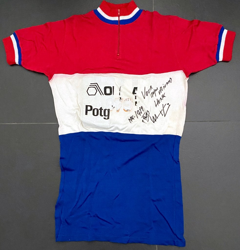 Wielertrui MARTIN VENIX – NK 1979 - gesigneerd, Ophalen of Verzenden, Overige typen