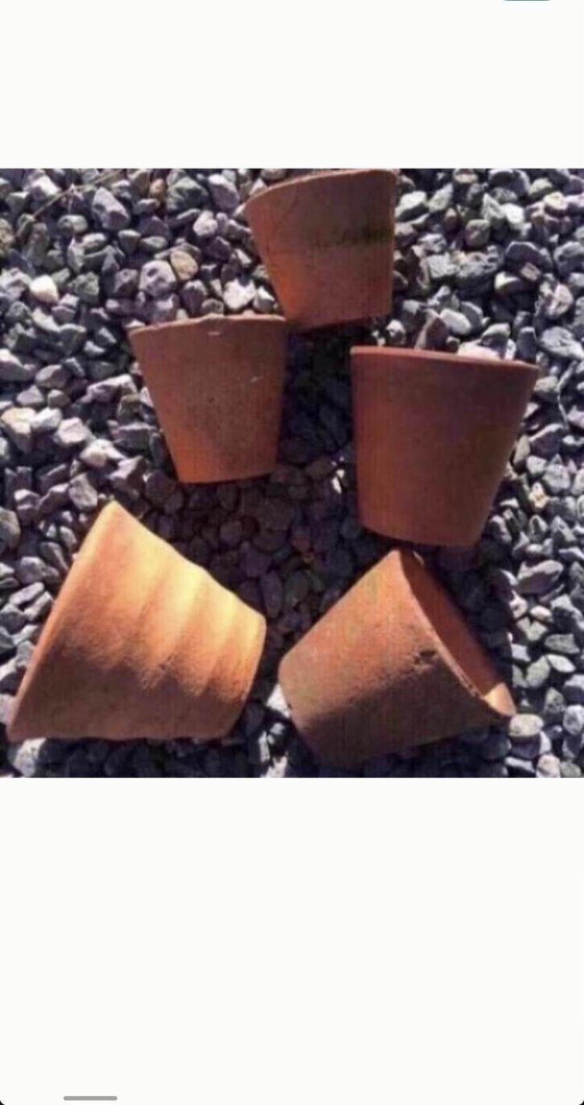 Verschillende terracotta bloempotten gebruikt, Ophalen, Gebruikt, Rond, Binnen