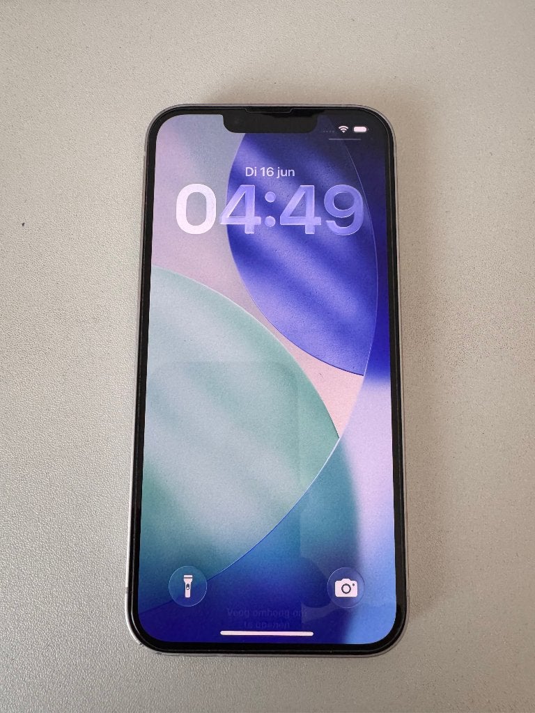 Apple iPhone 14 128GB Starlight Wit, Ophalen, Wit, 84 %, Zonder simlock