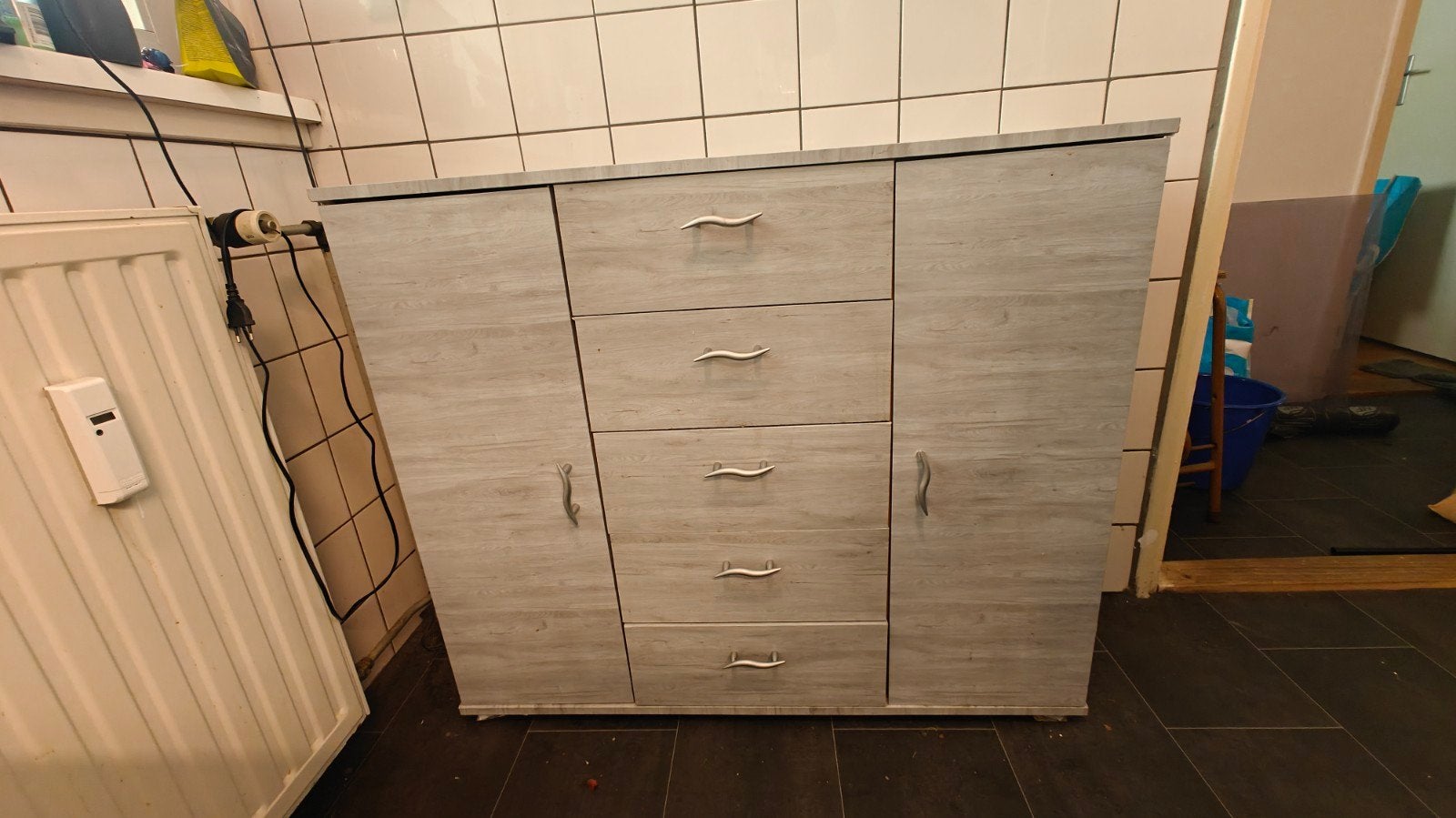 Kast met lades en deuren - 100x31x85 cm, Ophalen, Gebruikt, 25 tot 50 cm, Met lade(s)