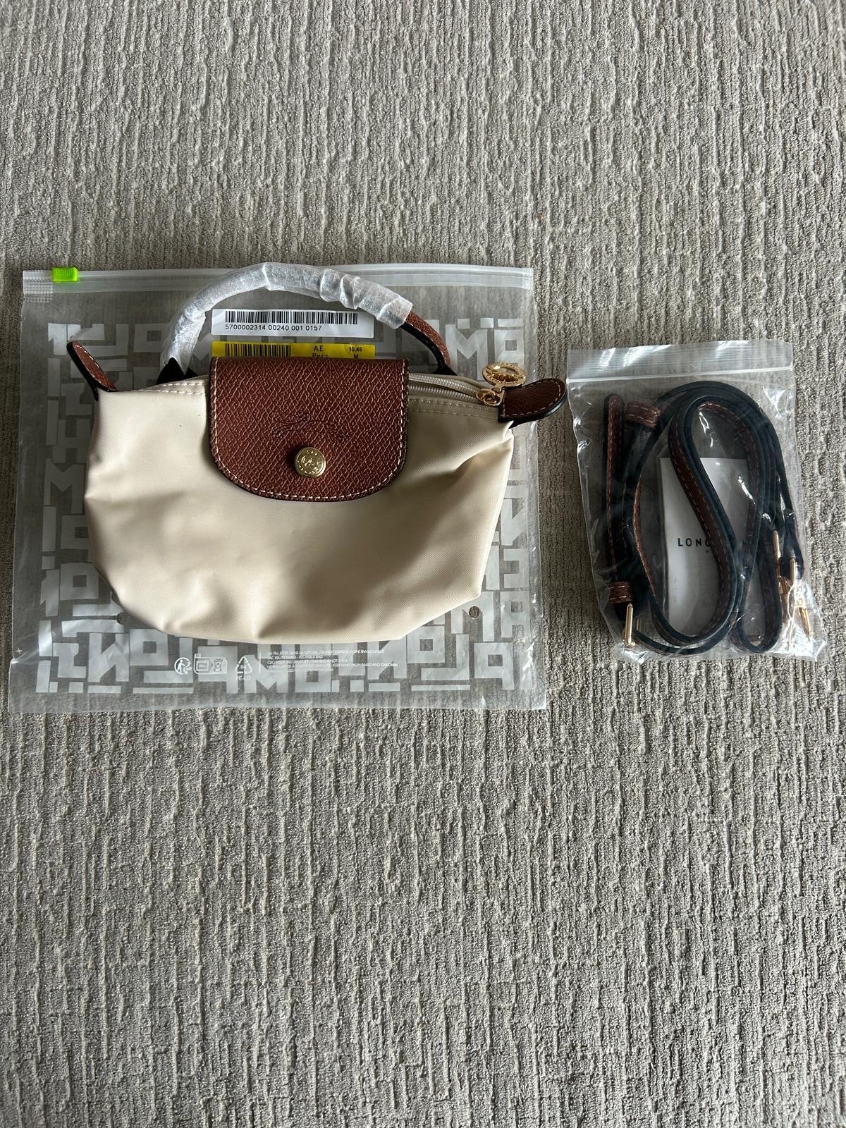 Longchamp Mini Tas Crème - Nieuw, Ophalen of Verzenden, Nieuw, Beige, Handtas