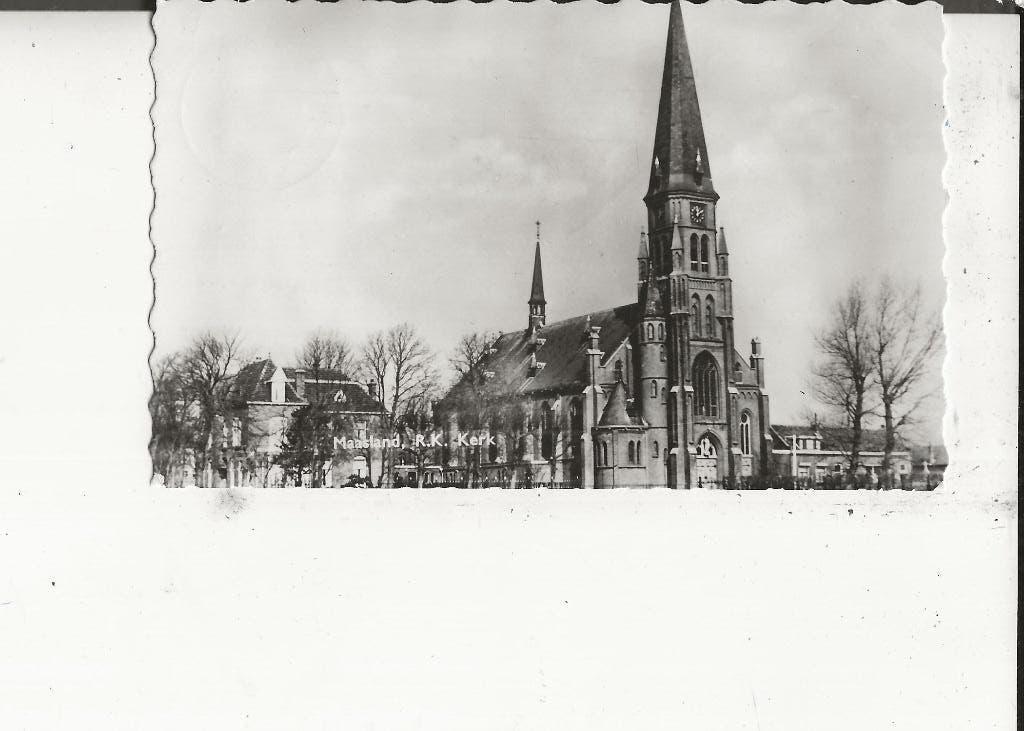 Maasland RK Kerk 19-6-1967 v d Engel, Ophalen of Verzenden, 1960 tot 1980, Gelopen, Zuid-Holland