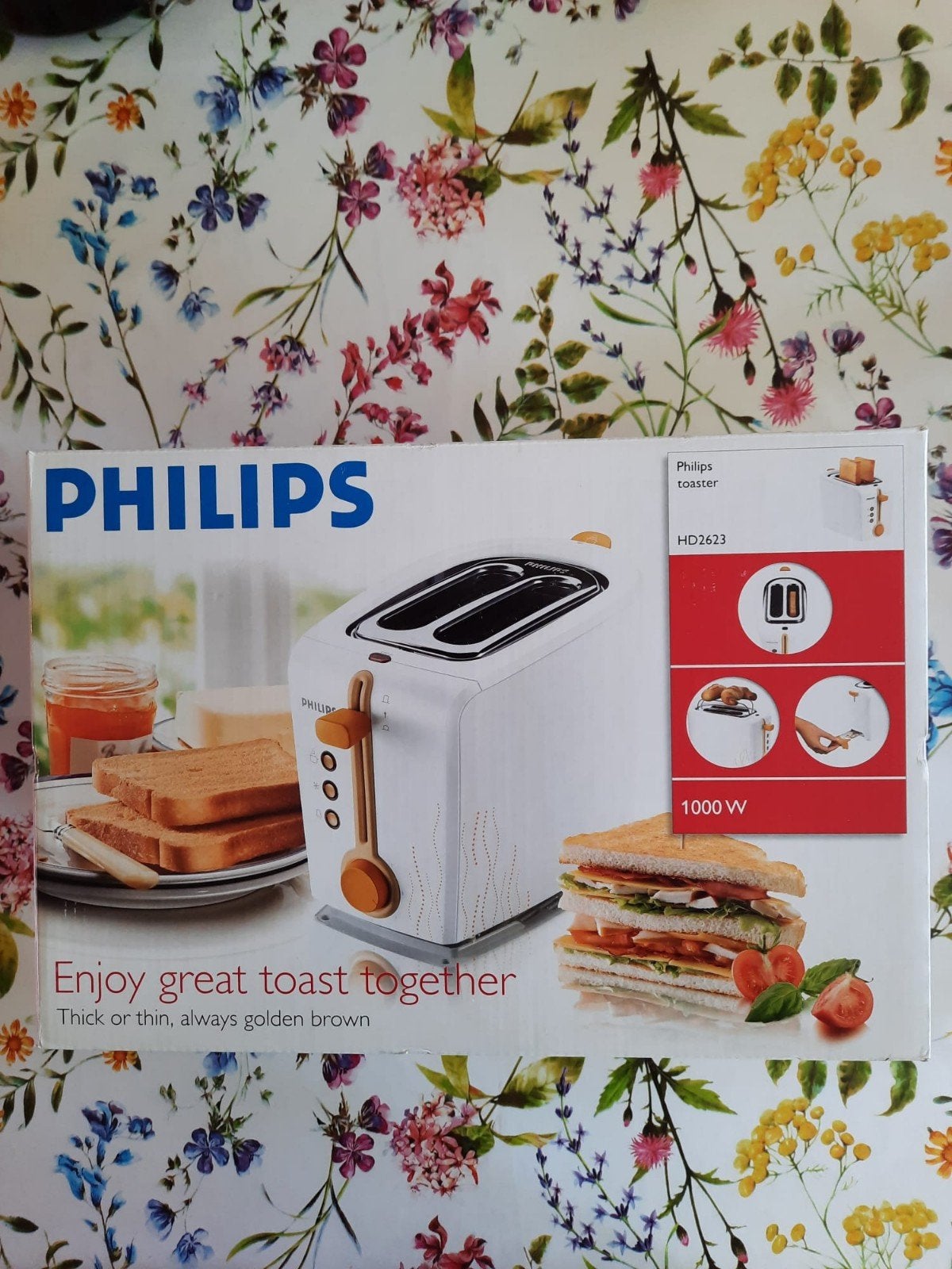 Philips HD2623 Broodrooster - Nieuw in doos, Ophalen of Verzenden, Zo goed als nieuw, Uitneembare kruimellade