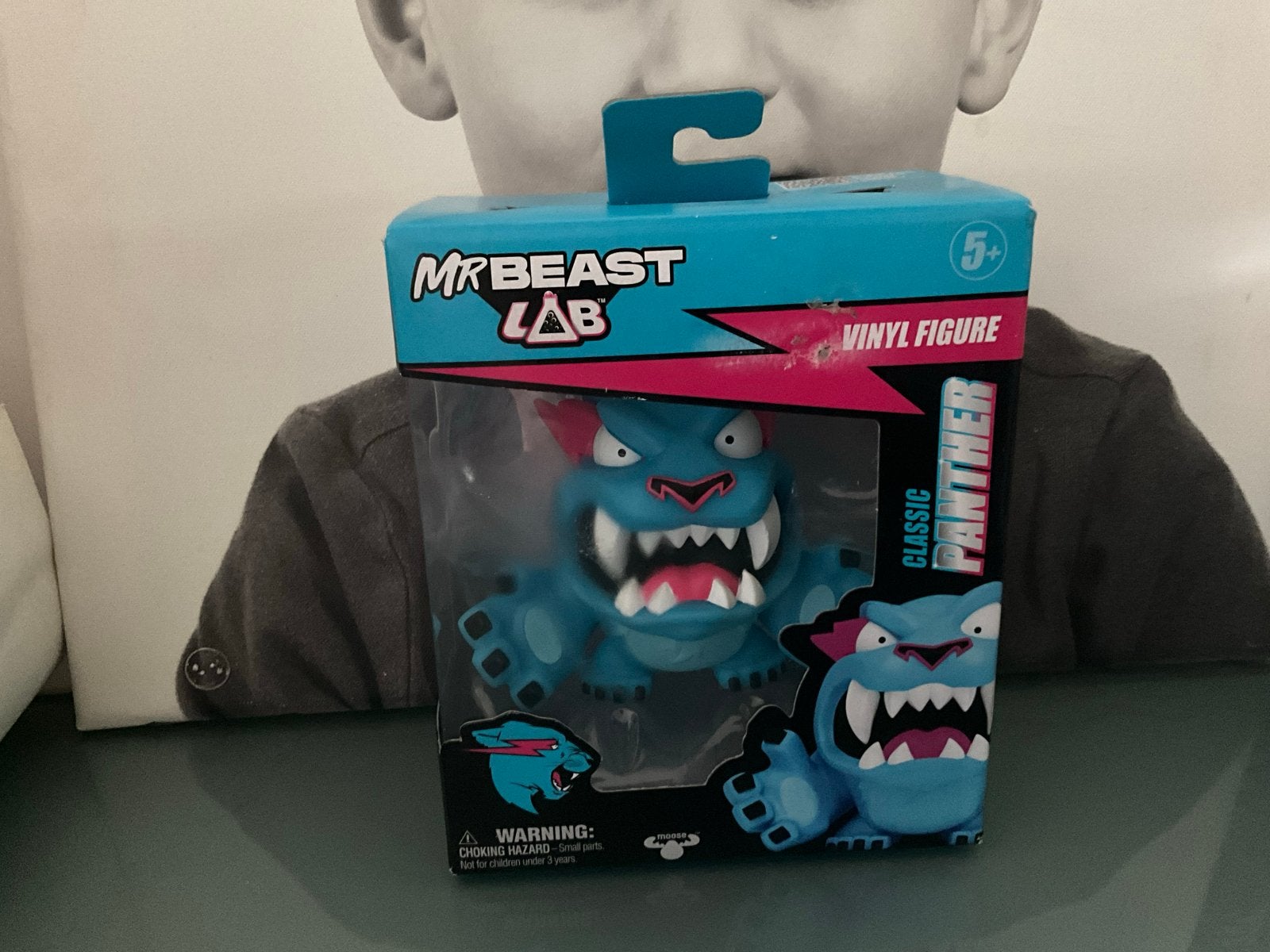 MrBeast Lab Classic Panther Vinyl Figuur - Nieuw in doos, Ophalen, Zo goed als nieuw