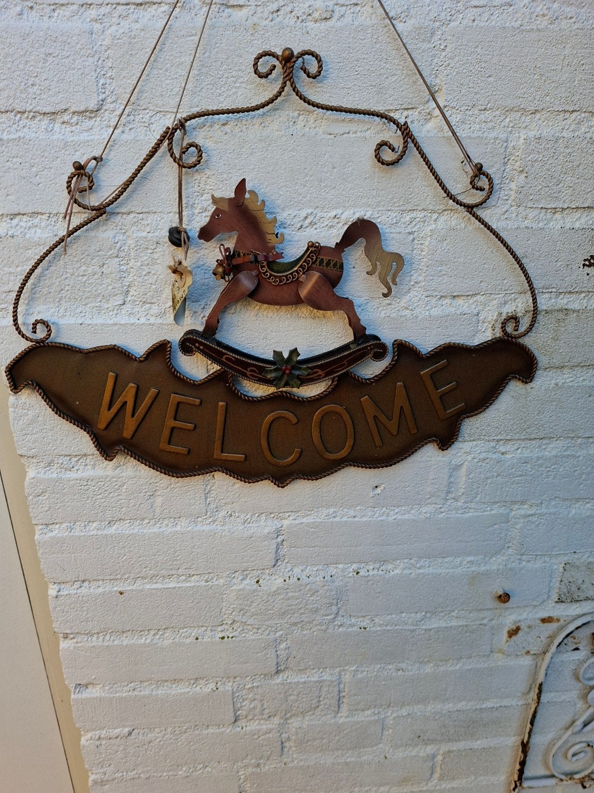 Decoratief Welkomstbord met Schommelpaard, Ophalen of Verzenden, Nieuw