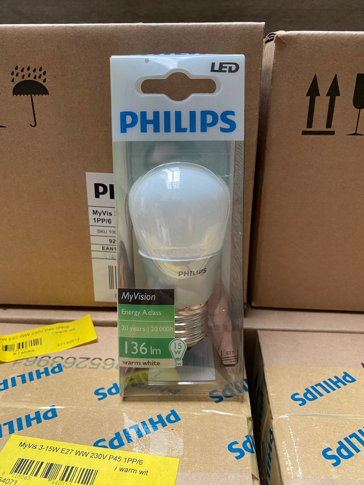 Philips LED lamp 2700K - Diverse aantallen beschikbaar, Huis en Inrichting, Ophalen, Nieuw, E27 (groot), Philips