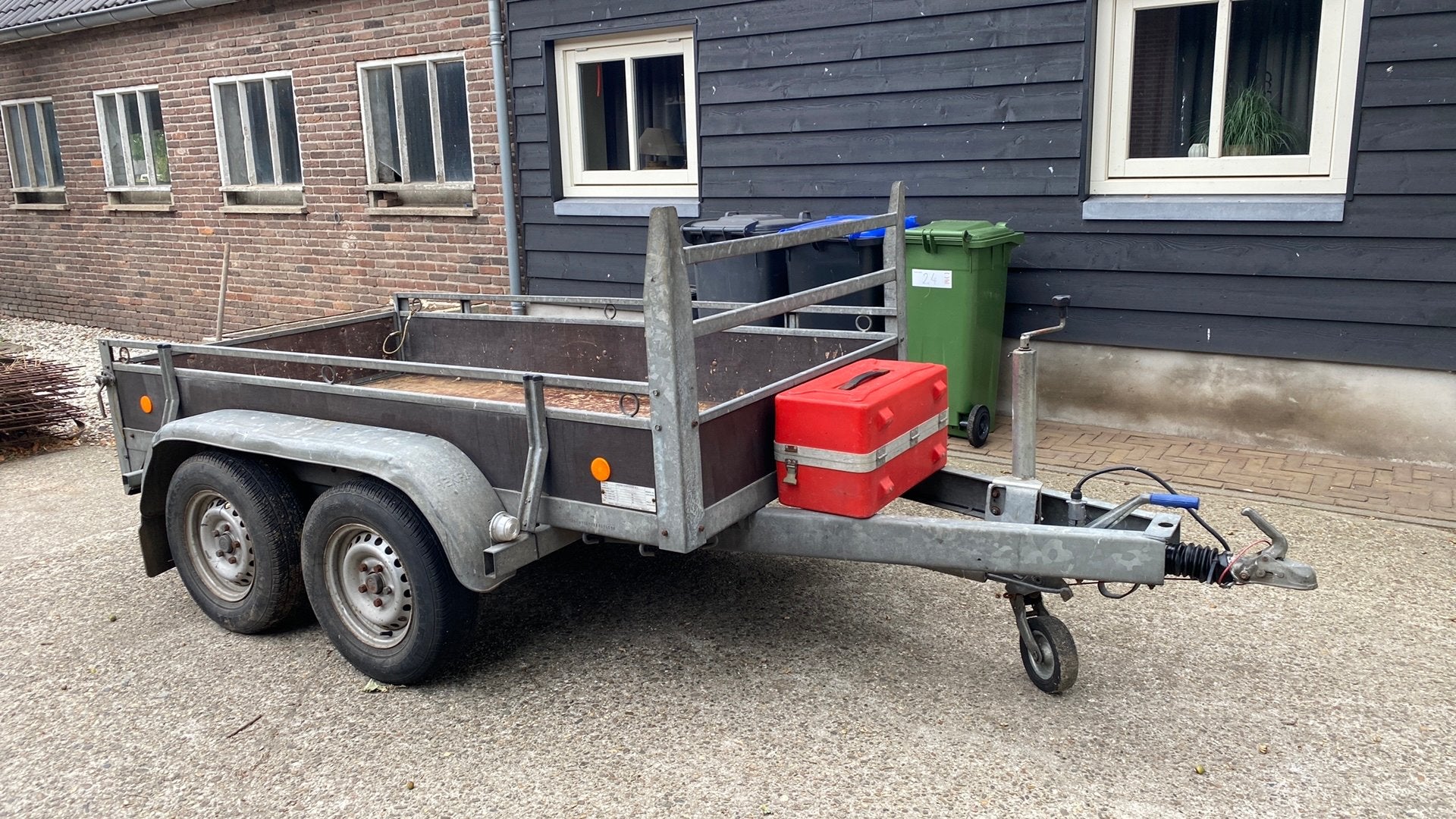 Henra aanhanger tandemaster, Ophalen, Gebruikt