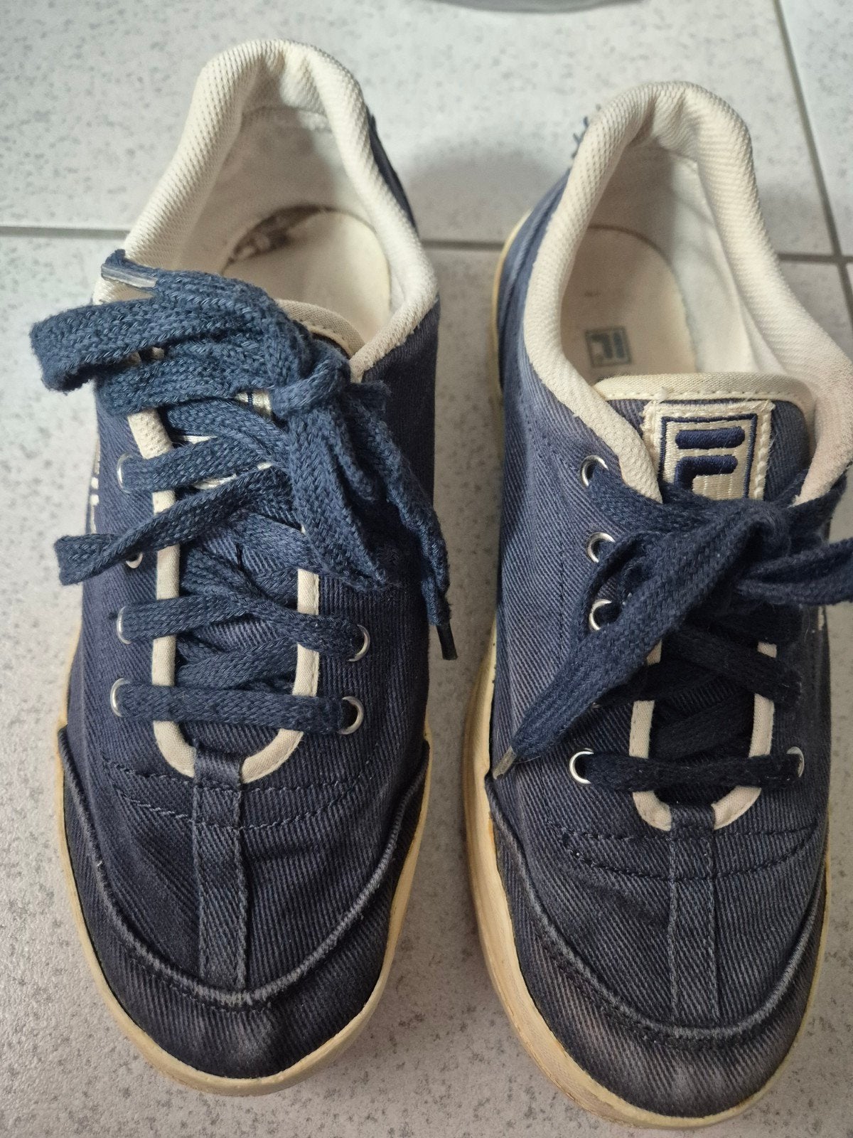 Fila maat 41 vintage, Blauw, Ophalen of Verzenden, Sneakers of Gympen, Fila