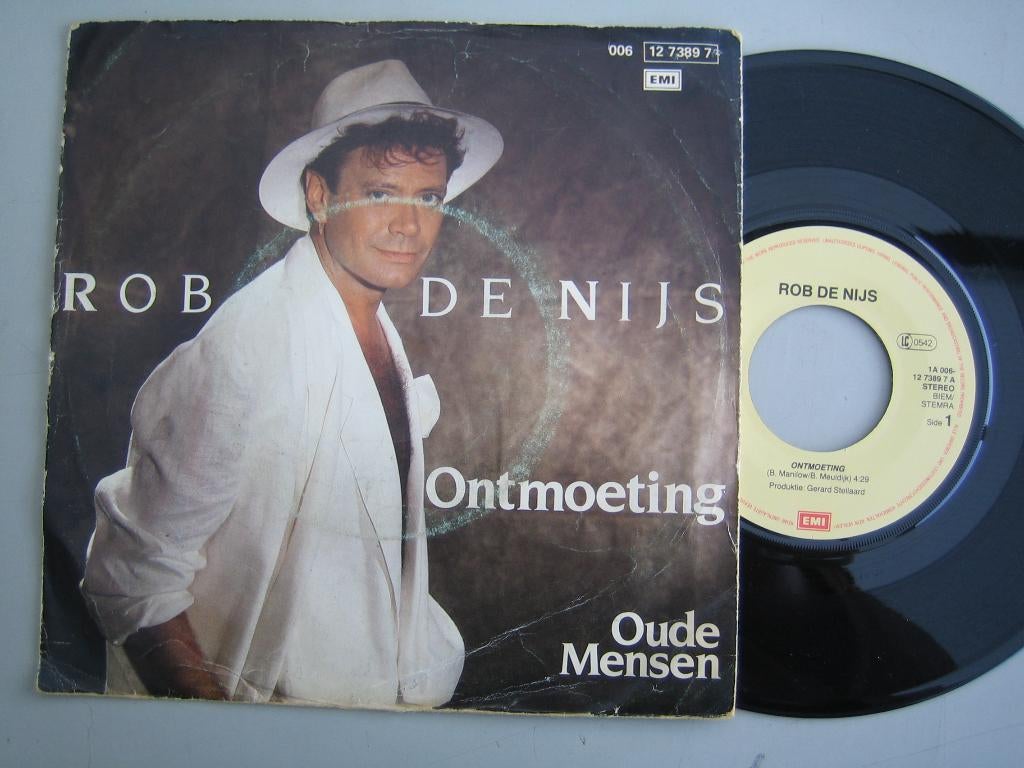 Rob de Nijs-Ontmoeting, Ophalen of Verzenden, Gebruikt, 7 inch, Levenslied of Smartlap
