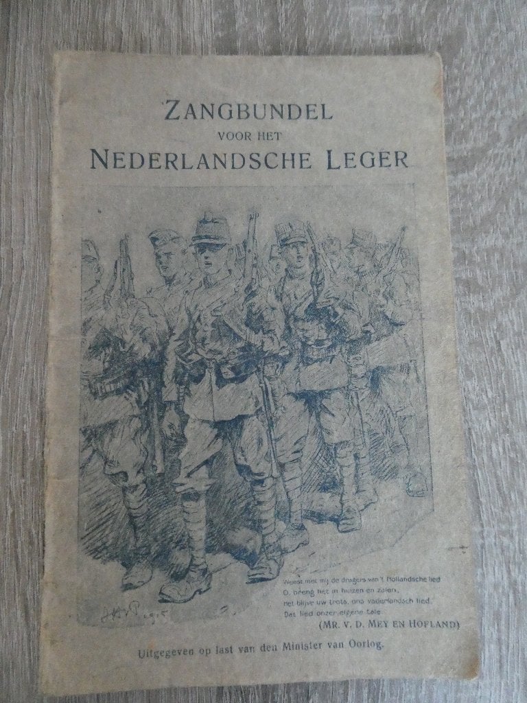 Zangbundel Nederlandse leger., Ophalen of Verzenden, Landmacht, Nederland, Boek of Tijdschrift