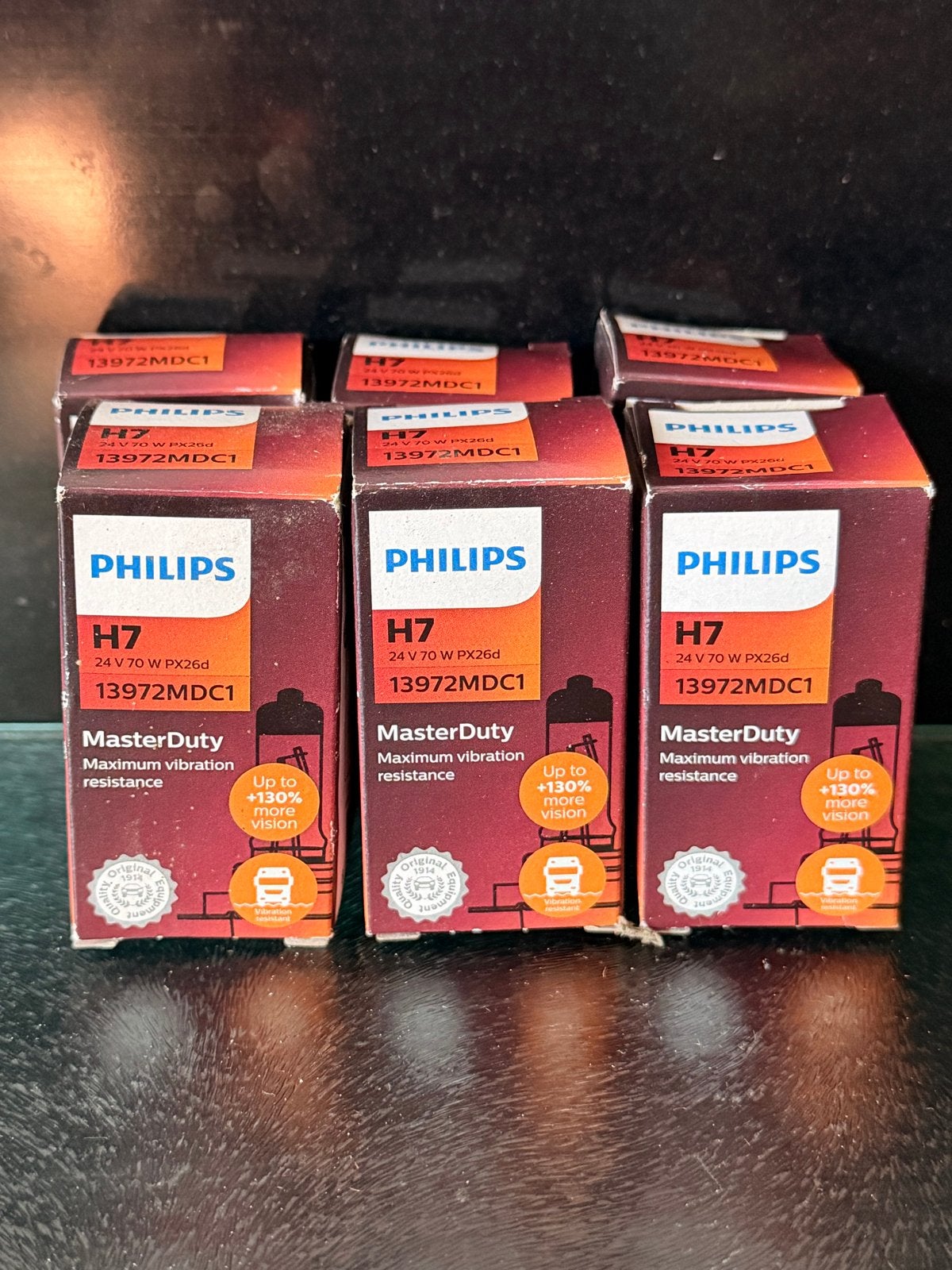 Philips H7 MasterDuty Vrachtwagen Lampjes 24V 70W PX26d, Ophalen of Verzenden, Nieuw, Universele onderdelen