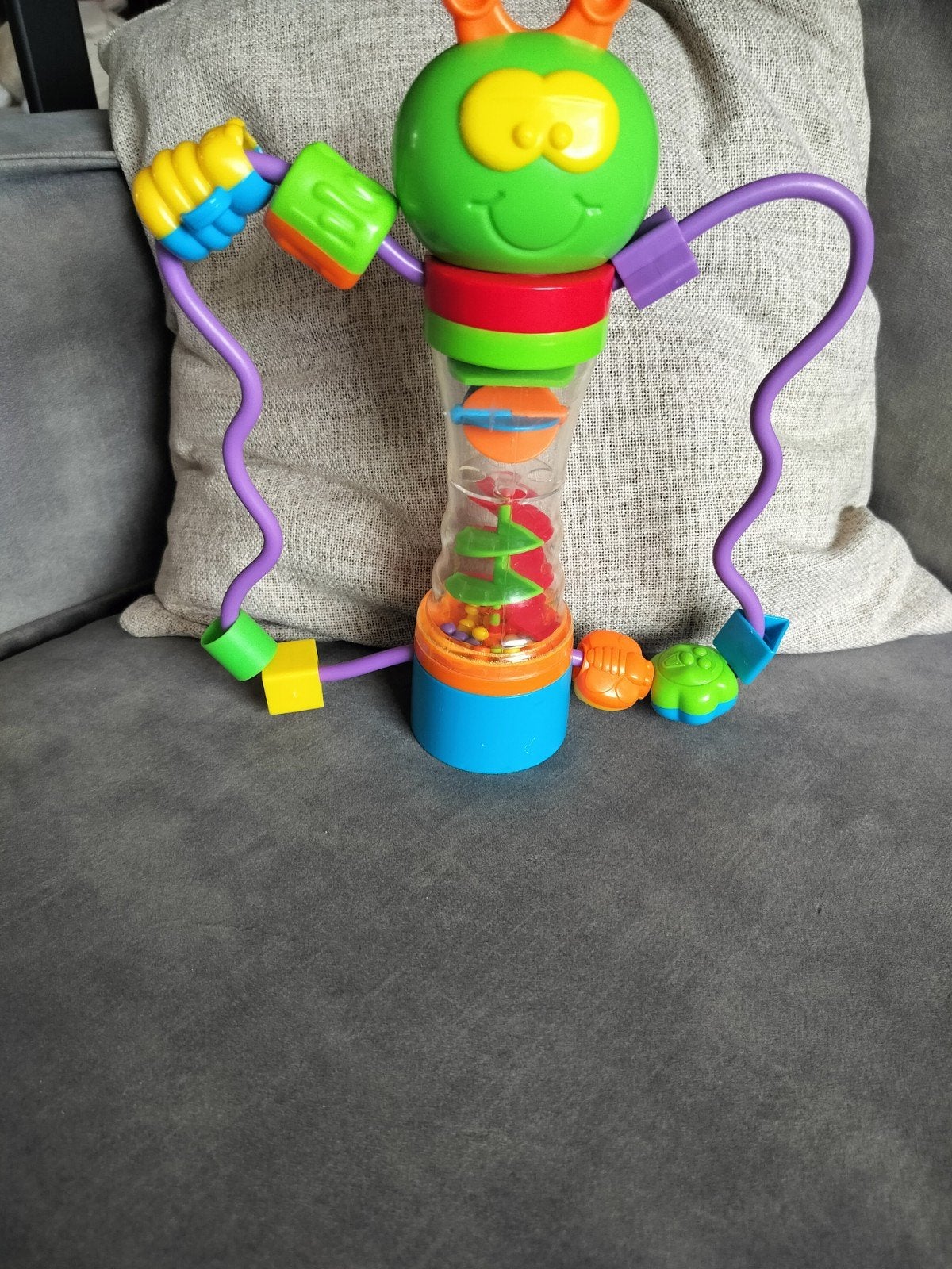 Vrolijke rups rammelaar met geluid en beweging, Ophalen of Verzenden, Rammelaar, Met geluid