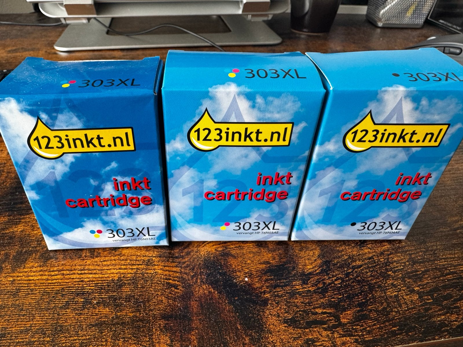 3x Inktcartridge 303XL (vervangt HP 303XL), Ophalen of Verzenden, Nieuw, Cartridge