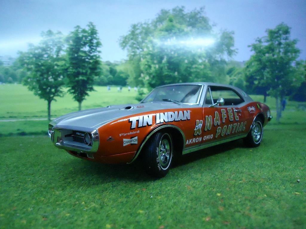 Pontiac Firebird 400 Tin Indian Bill Knafel Exact Detail, Hobby en Vrije tijd, Modelauto's | 1:18, Ophalen of Verzenden, Zo goed als nieuw