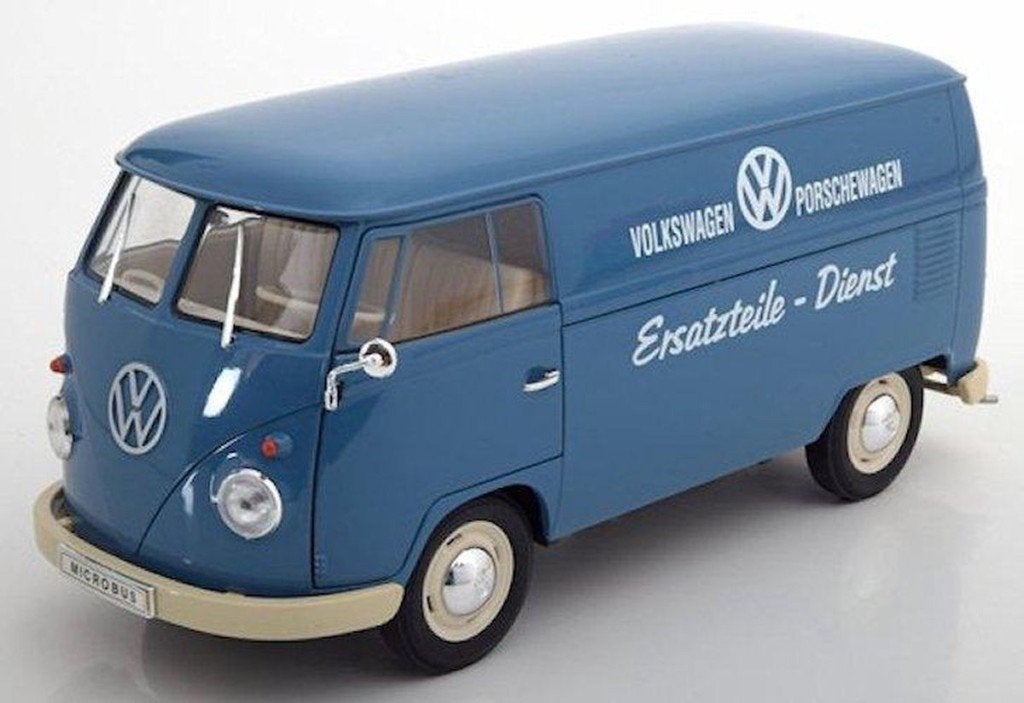VW Bulli T1, 1963, Porschewagen Ersatzteile Dienst 1:18, Ophalen, Nieuw, Auto, Welly