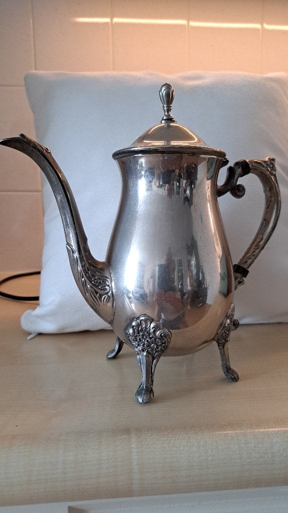 Vintage Leonard verzilverde koffiepot, Ophalen of Verzenden
