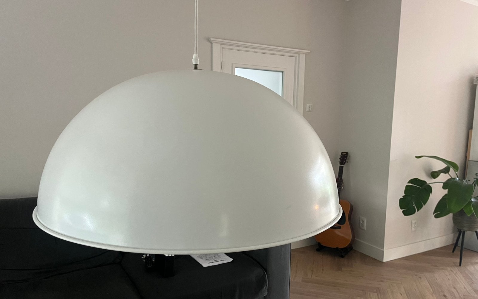 Witte lampen kap (hang) de bouvrie, Ophalen of Verzenden, Zo goed als nieuw, Minder dan 50 cm
