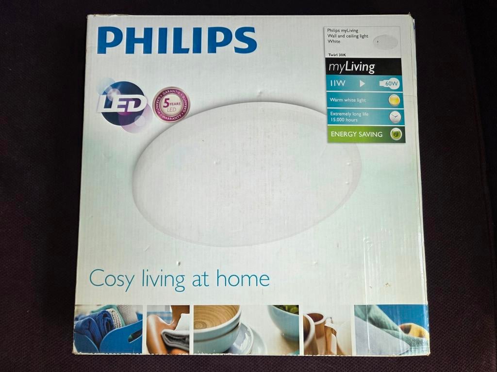 Philips MyLiving Plafondlamp LED - Wit, 11W, 810 lumen, Ophalen of Verzenden, Nieuw, Modern, functioneel