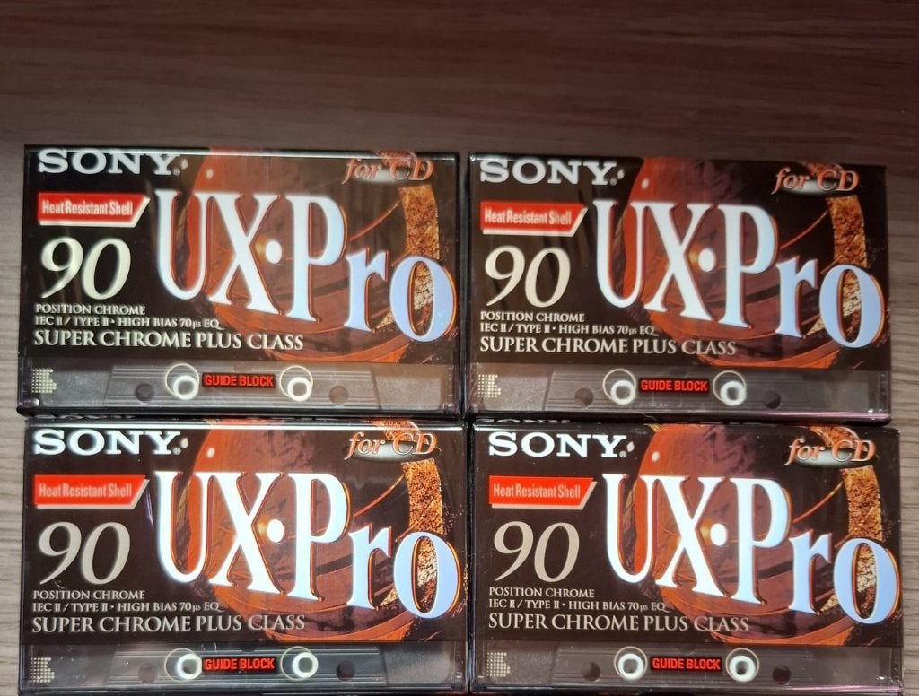 Sony UX-Pro 90 Cassettes, 4 stuks NOS, 2 t/m 25 bandjes, Overige genres, Ophalen of Verzenden, Nieuw in verpakking