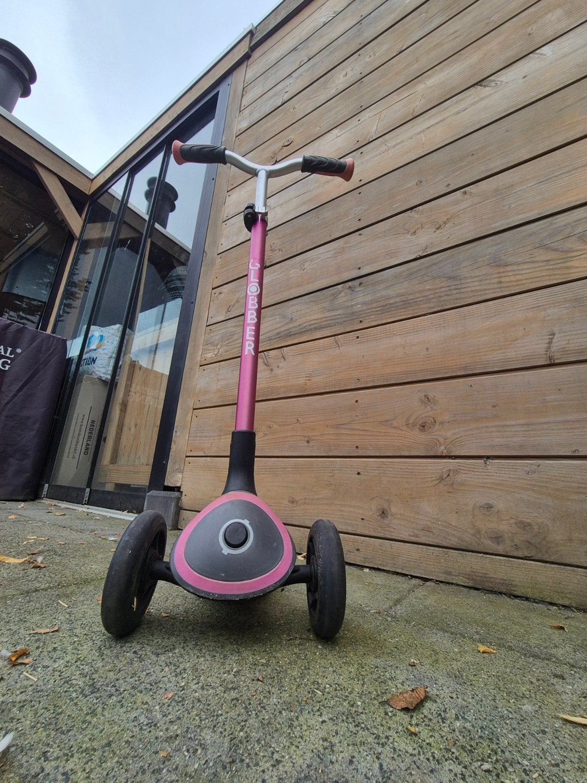 Globber meisjesstep, verstelbaar, roze, Fietsen en Brommers, Ophalen of Verzenden, Gebruikt, Gewone step, Globber
