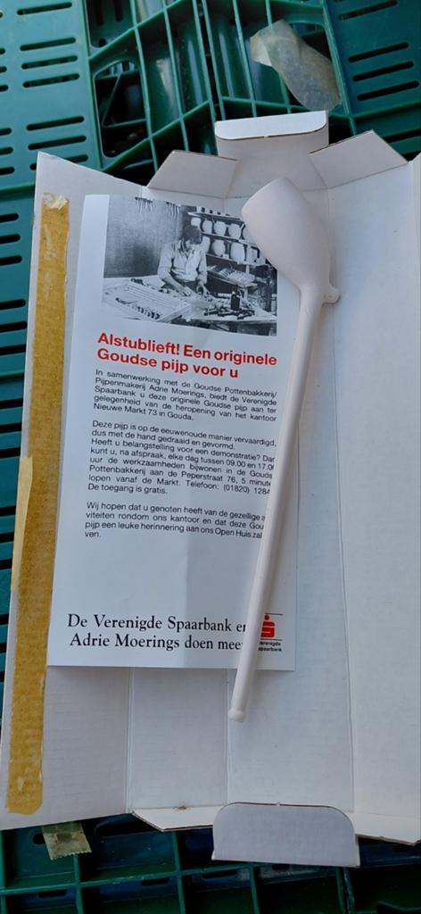 Originele Goudse pijp van Adrie Moerings, Ophalen of Verzenden, Nieuw