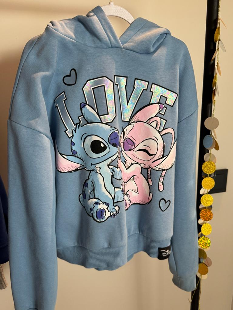 Disney Stitch hoodie, Ophalen of Verzenden, Zo goed als nieuw, Meisje, Trui of Vest