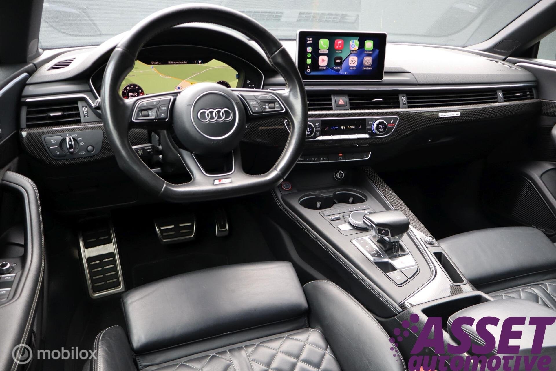 Audi S5 3.0 TFSI quattro Pro Line + | pano | massage | B&O, Auto's, Audi, Automaat, Gebruikt, 2995 cc, Zwart