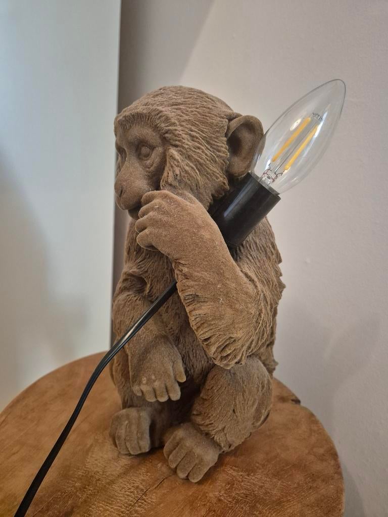 Licht bruin Aap lampje, Ophalen, Zo goed als nieuw, Minder dan 50 cm