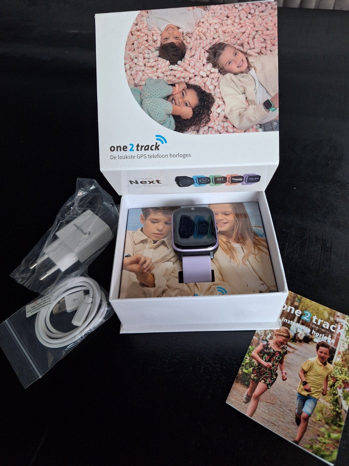 One2track Connect Next smartwatch, Gebruikt, One2track, Zwart, Ophalen of Verzenden