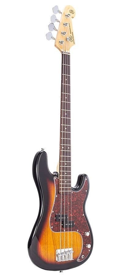 BD23TS SX P-style elektrische basgitaar 3 tone sunburst, ., Nieuw, Ophalen of Verzenden, .