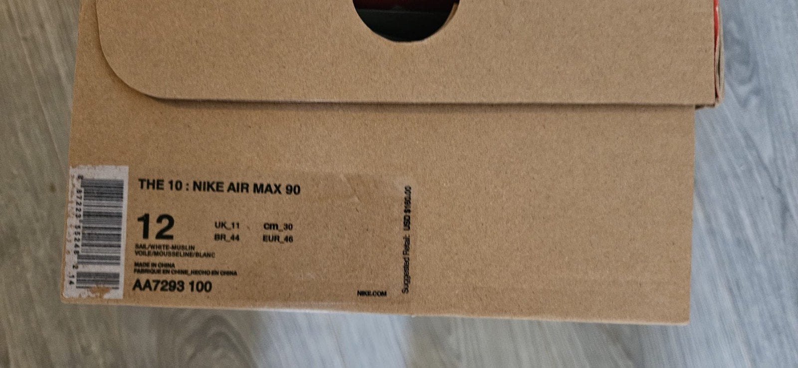 Nike Air Max 90 Off-White The Ten - Maat 46, Wit, Nike, Nieuw, Ophalen of Verzenden