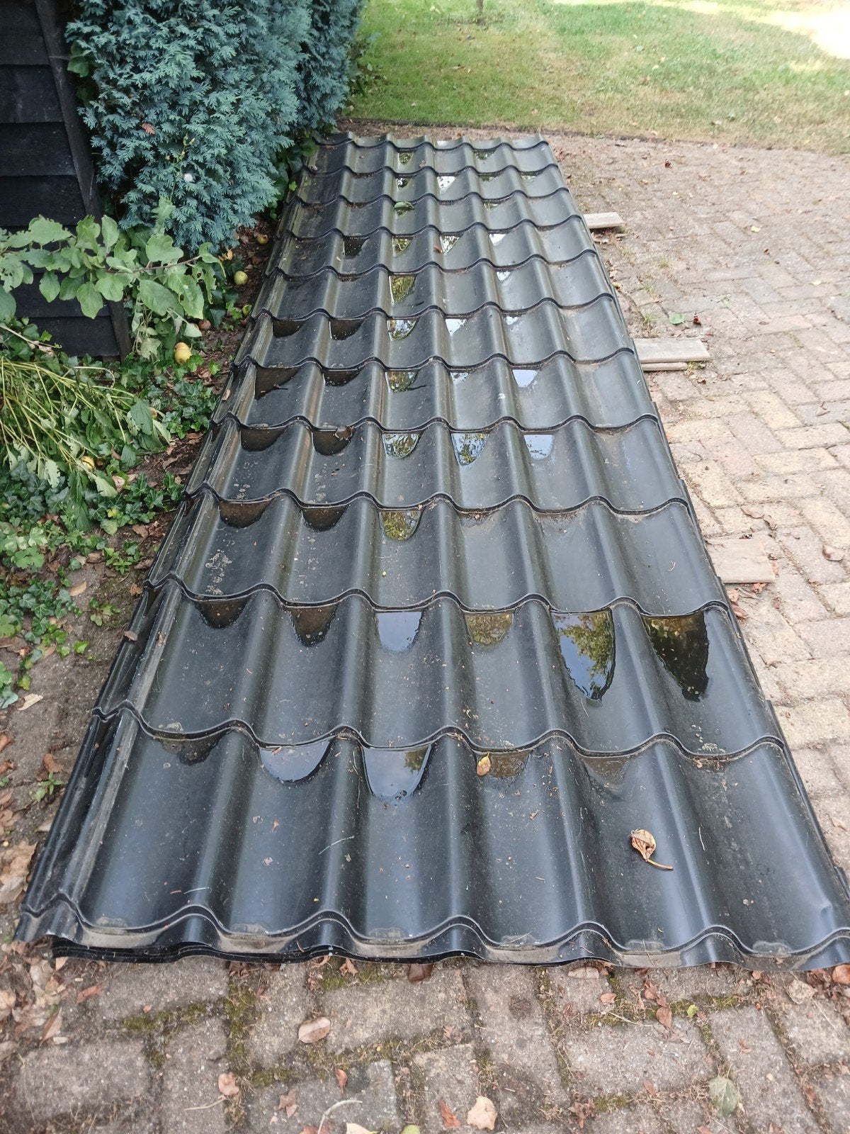 Dakpan platen Zwart, Steen of Klei, Zwart, Ophalen of Verzenden, 15 m² of meer